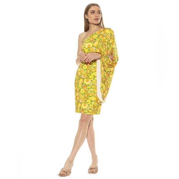 ALEXIA ADMOR REESE ONE SHOULDER DRESS - Picture 12 of 12